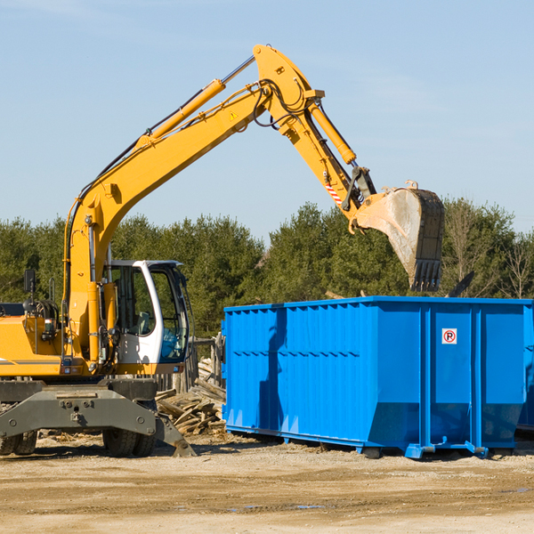 is there a minimum or maximum amount of waste i can put in a residential dumpster in East Fairfield